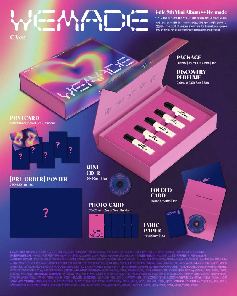 (G)I-DLE – 9. Mini-Album [We made] (A Ver. / B Ver. / C Ver. / POCAALBUM Ver.)