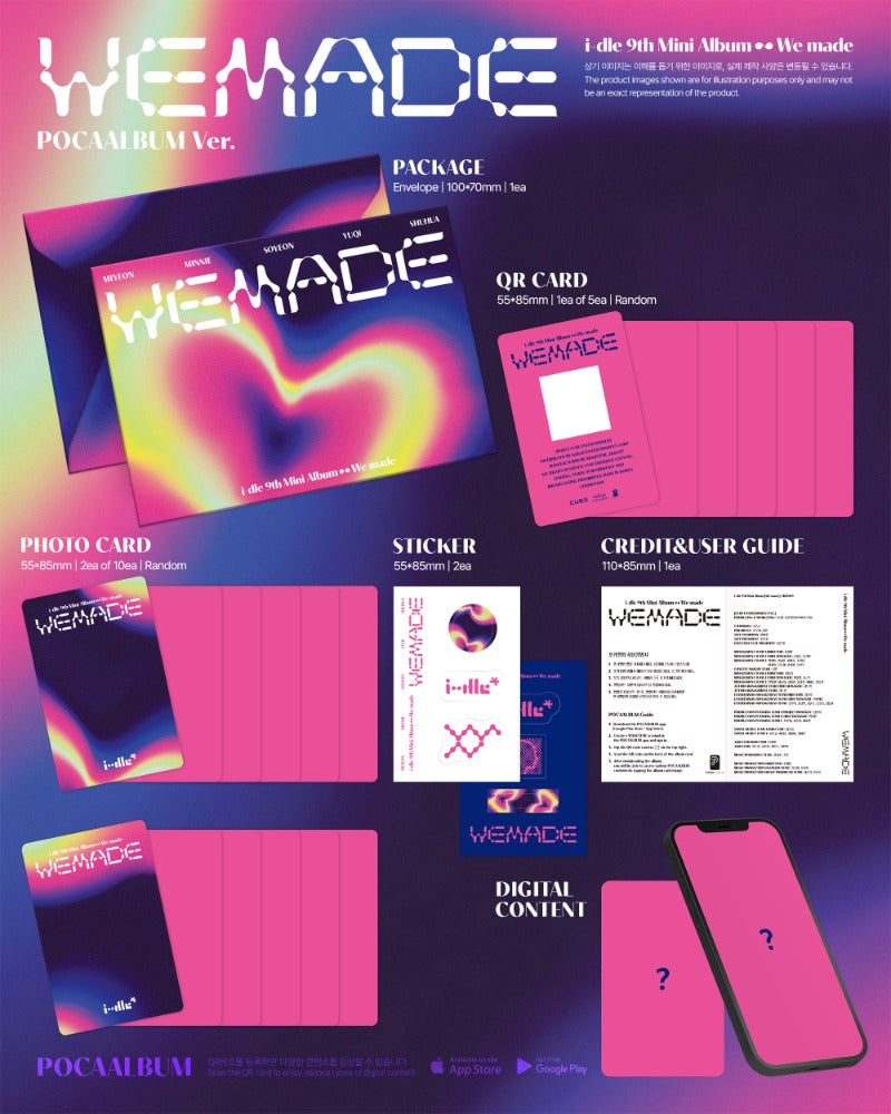 (G)I-DLE – 9. Mini-Album [We made] (A Ver. / B Ver. / C Ver. / POCAALBUM Ver.)
