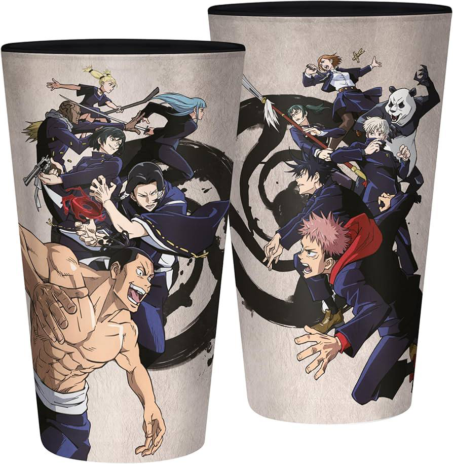 JUJUTSU KAISEN Large Glass 400ml Tokyo vs Kyoto