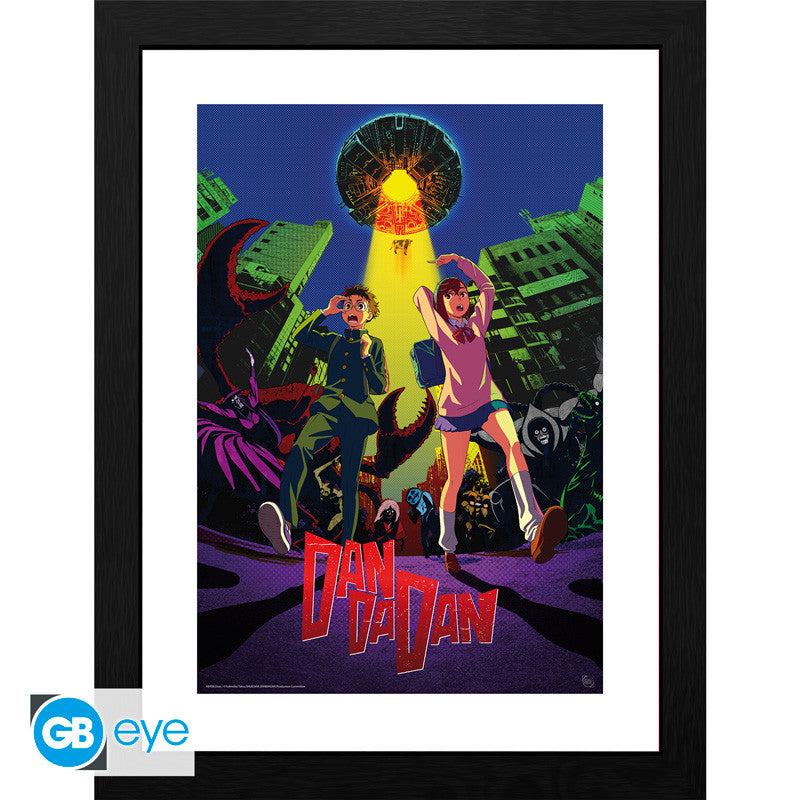 DAN DA DAN - Framed print FSC MIX "Cow abduction" (30x40)